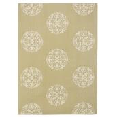 Cotton Mat - 140 cm x 200 cm - Beige/White