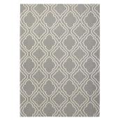 Cotton Mat - 140 cm x 200 cm - Grey/White