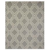 Cotton Mat - 180 cm x 220 cm - Grey/White