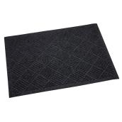 Tapis d'entrée Esteem, 31" x 44", polyester et caoutchouc, noir