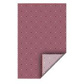 Tapis extérieur réversible, plastique, 5' x 7', rouge/blanc