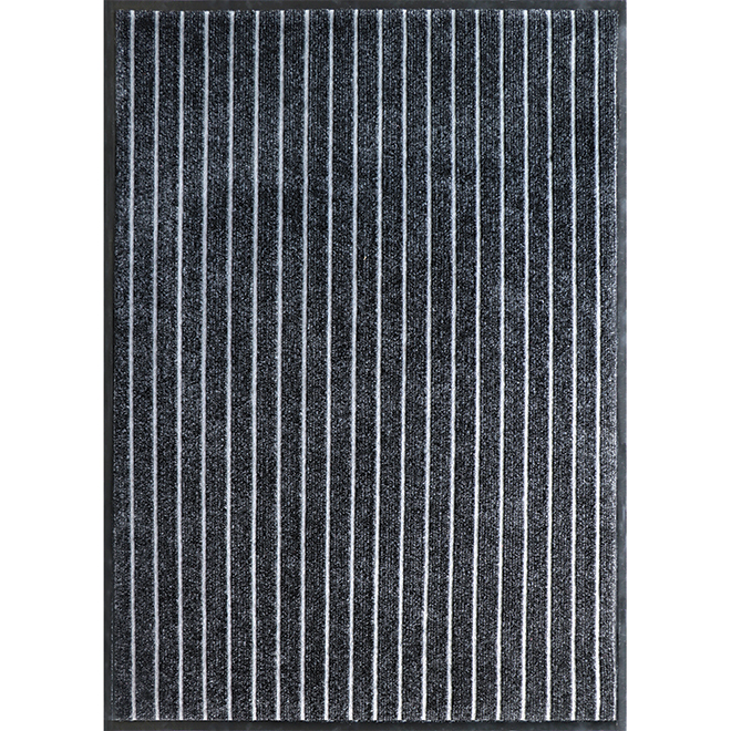 Tapis utilitaire  intérieur/extérieur, Studio, Bjorn, 2 pi x 3 pi, noir