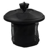 Smartpond Colour-Changing Floating Fountain - 11-in x 11-in - Plastic - Black