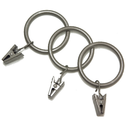 Clip Rings - Pewter - Set of 14