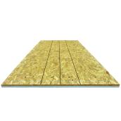 Isobrace OSB Insulating Panel - Polystyrene and OSB - 9-ft x 4-ft x 1 5/16-in - Green