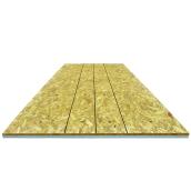 Panneau isolant Isobrace OSB, polystyrène et OSB, 9 pi x 4 pi x 1 9/16 po, vert