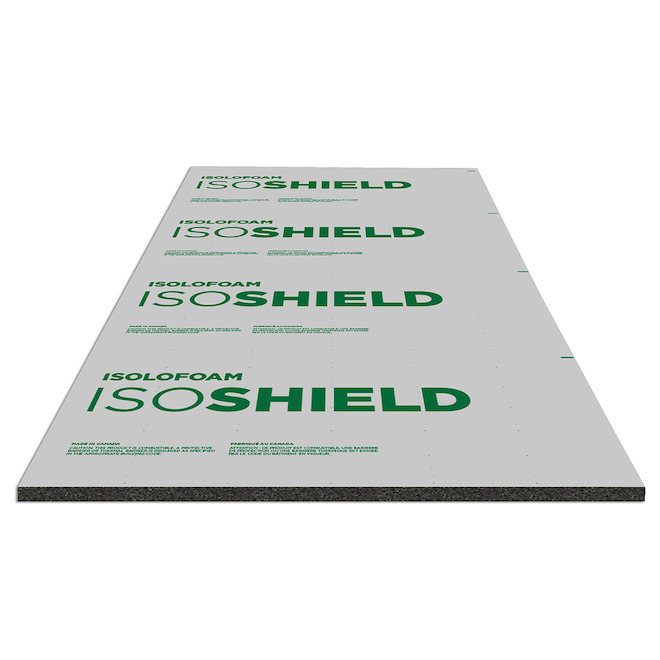 ISOLOFOAM ISOSHEILD NVB R5 1-1/16-in x 4-ft x 8-ft Graphite Polystyrene Insulating Panel - 10 PSI