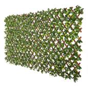 Naturae Decor Expandable PVC Trellis Gardenia 36-in x 72-in
