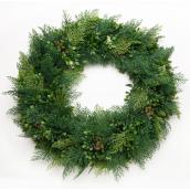 Celebrations by L&CO Artificial 24-in Cedar Wreath