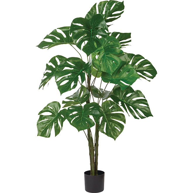 Naturae Decor Monstera Artificial Plant in Pot - 47-in