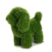 naturae decor 13-in H Green Artificial Turf Dog Topiary