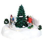 Animated Winter Scene - 12.4 cm x 18 cm x 15.5 cm - Resin