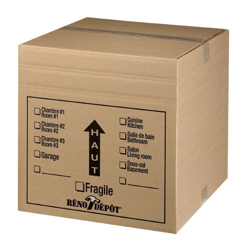 Boîtes de déménagement RÉNO-DÉPÔT carton ondulé 16 po x 16 po x 16 po  - 1 unité