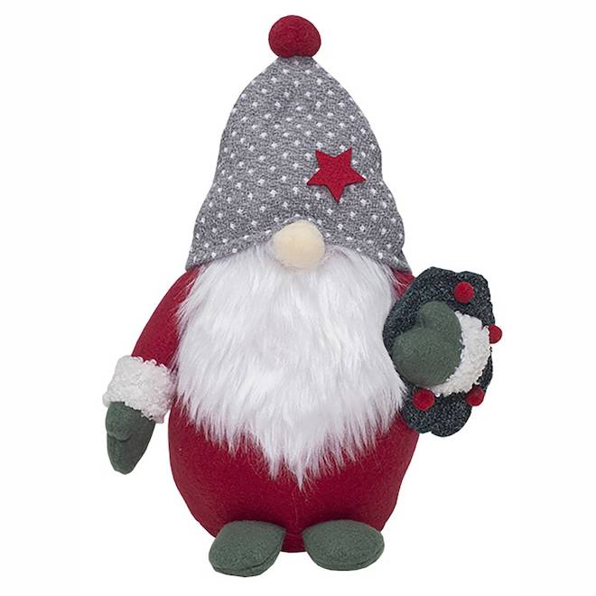 Gnome en peluche Celebrations by L&CO 8 po avec couronne