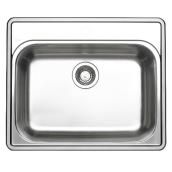 Blanco Essential 1 Single Sink - 25-in x 21-in - Stainless Steel