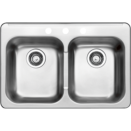 Blanco Double Sink - 31-in x 20.5-in - Stainless Steel