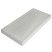Dalle de patio ou de trottoir de style diamant, 9" x 18", gris