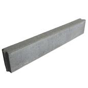 Patio Drummond Universal Curb - Concrete - Grey - 6-in H ×  36-in L x 3 1/8-in W