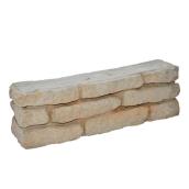 Bloc pour muret de jardin - 4,5 po x 17,5 po - Beige