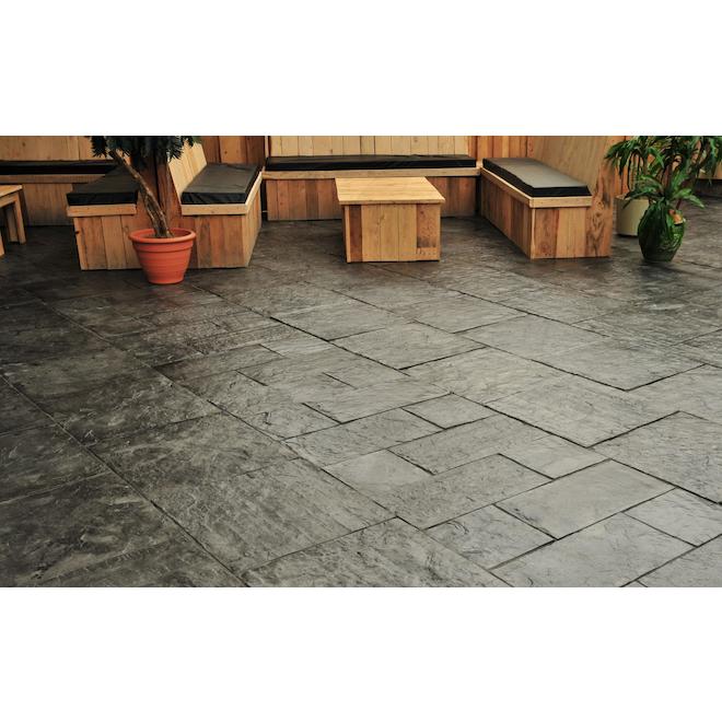 Patio Drummond 12 x 12-in Grey Concrete Slate Slab