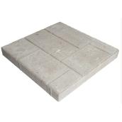 Patio Drummond Tiled Slab - Concrete - Grey - 15 3/4-in L x 15 3/4-in W x 1 3/4-in H