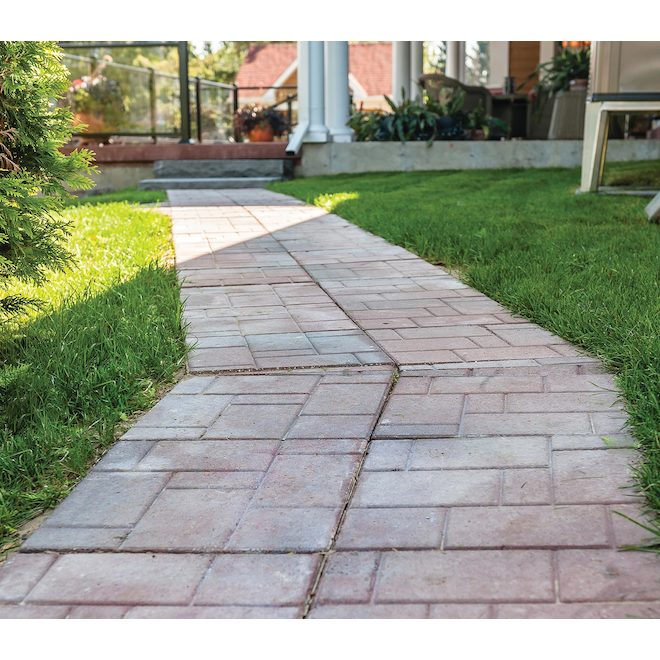 Patio Drummond Tiled Slab - Concrete - Grey - 15 3/4-in L x 15 3/4-in W x 1 3/4-in H