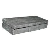 Patio Drummond Urbania Wall Block - Concrete - Nuanced Charcoal Grey - 19 in L x 7 7/8-in W x 3 5/8-in H