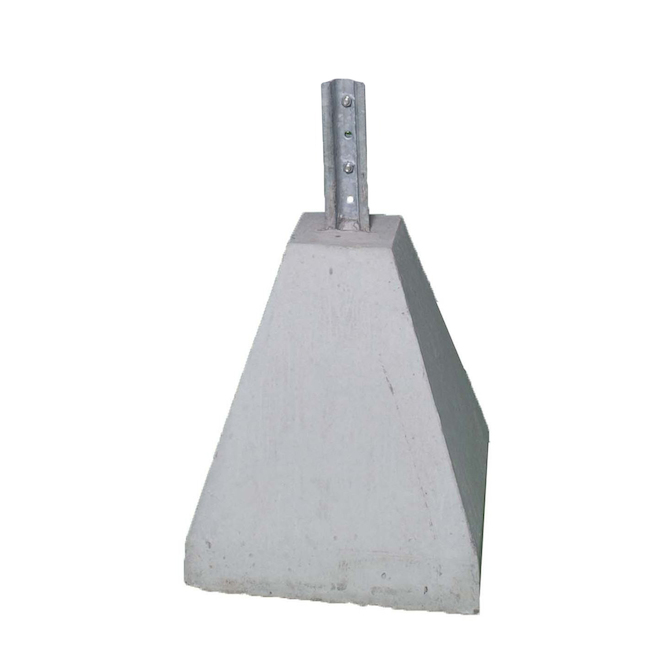 Patio Drummond Sign Base in Concrete with Post - 16 x 16 x 48-in