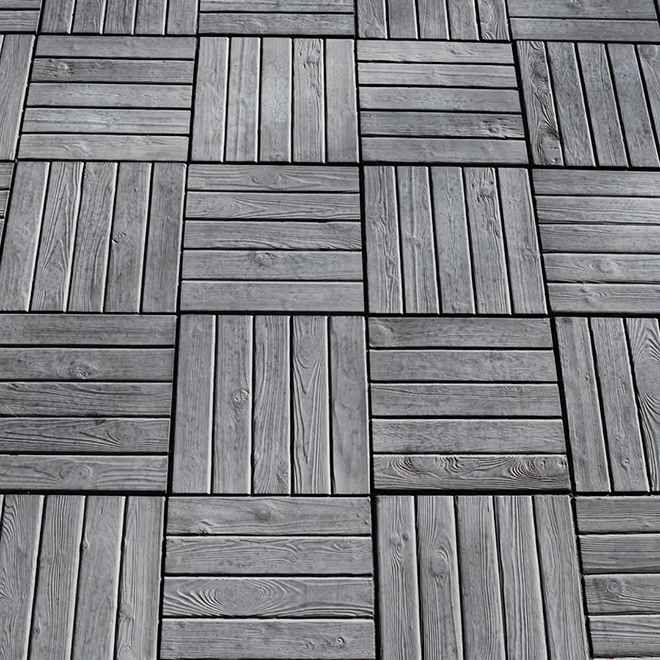 Patio Drummond Rustica Grey 15 x 15-in Square Concrete Slab