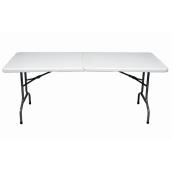 WORK SMART™ Work Smart 96-In Grey Rectangular Folding Table BT08Q