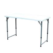 GSC Technologies White Plastic Steel Frame Folding Table - 24 L x 48 W x 22 1 /4-in H