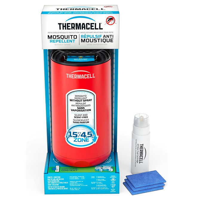 Répulsif anti-moustiques Thermacell pour patio, Rouge Fiesta