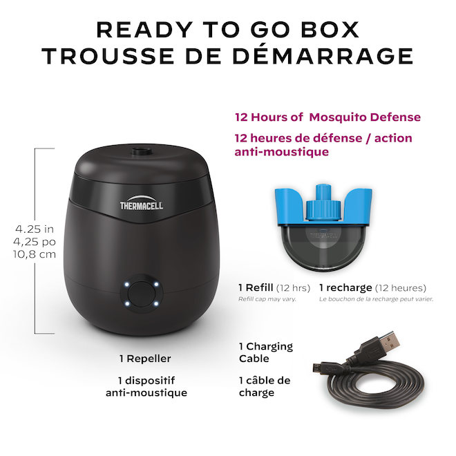 Thermacell Rechargeable Mosquito Repellent - E55 Charcoal