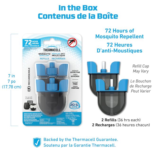 Thermacell Rechargeable Mosquito Repellent Refills - 72 Hours