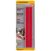 Crayons de menuisier Johnson rouge, 2/pqt
