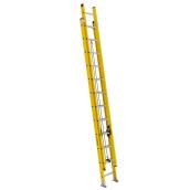 Featherlite Extension Ladder - Fibreglass - Grade 1A - 24-ft H - Yellow - Heavy Duty