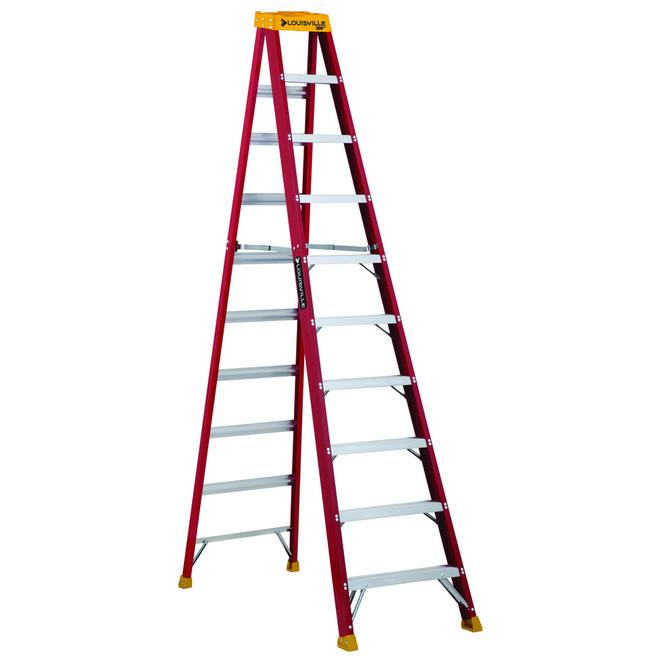 LOUISVILLE 28-FOOT FIBERGLASS EXTENSION LADDER, 300-POUND LOAD