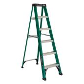 Louisville Ladder 6 ft Fiberglass Step Ladder, load capacity 225 lbs. Type II duty rating