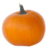 Citrouille d'Halloween, orange