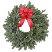 Devry Greenhouse Fresh Christmas Holiday Wreath with Bow