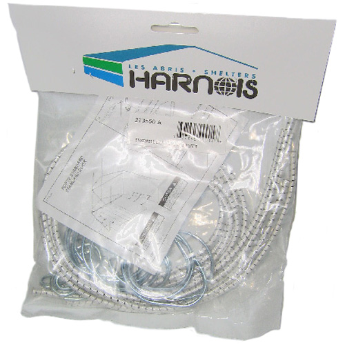 Abris Harnois Elastic Kit - S-Shaped Hooks - 26-in L - Steel - Rings Included