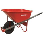 CRAFTSMAN Wheelbarrow - 6 cu.ft - Steel - Red