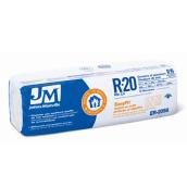 Johns Manville R20 Fibreglass Insulation Batts - Sound Barrier - 63.3-sq. ft. - 5.5-in Thick for 2 x 4 Walls