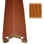 Aluminum Outside Corner Moulding - 1'' x 10' - Cedar
