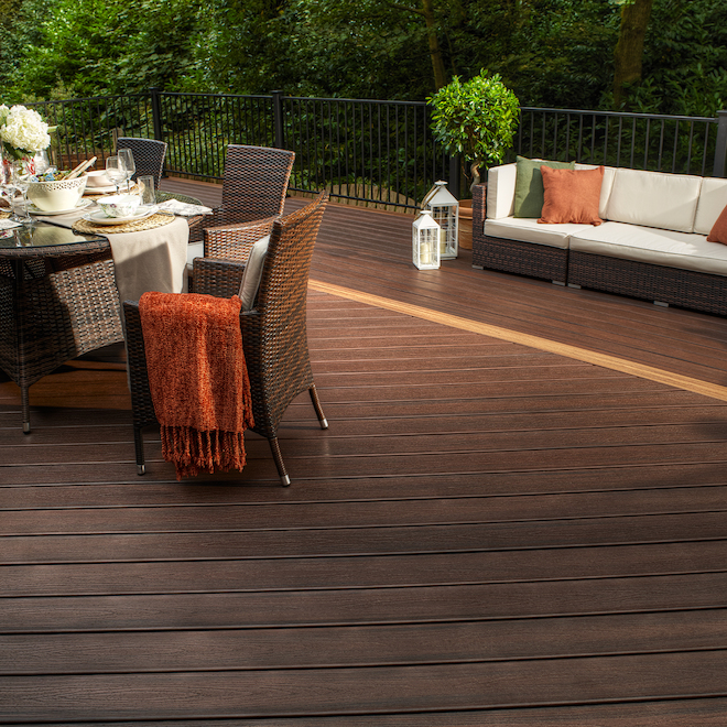 Trex Transcend Lava Rock 0.94-in x 5.5-in x 12-ft Grooved Edge Deck Board