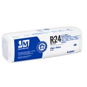 Johns Manville Fibreglass Insulation - R24 - 38.51-sq.ft. - Pack of 8 - 2 x 6 Walls and Wood Framing
