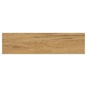 Lamelles en vinyle pour plancher, érable, 6 mm, 15,11 pi²