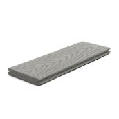 Trex Transcend Pebble Grey 0.82-in x 5.5-in x 16-ft Grooved Edge Deck Board