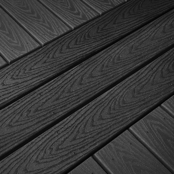 Trex Select Deck Board - Winchester Grey - 7/8-in x 6-in x 12-ft - Grooved Edge