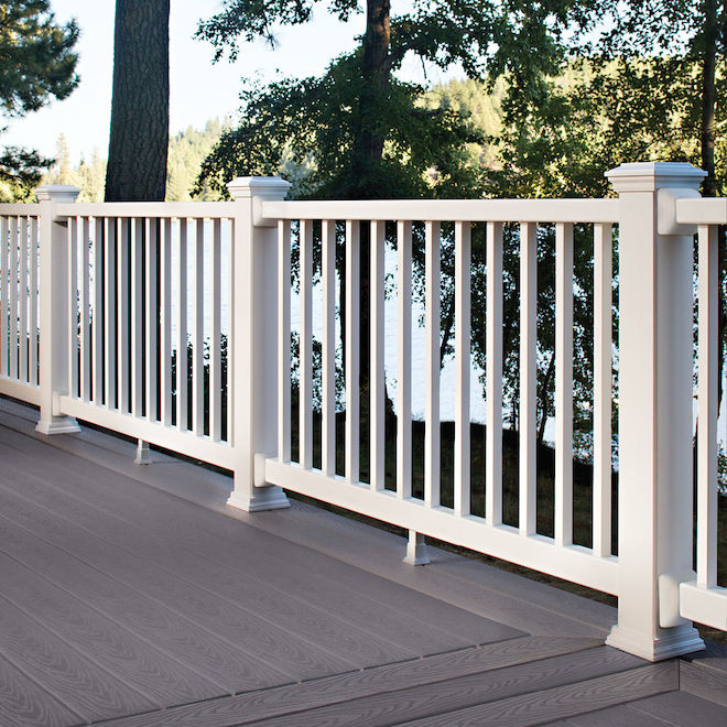 Trex Select Deck Board - Winchester Grey - 7/8-in x 6-in x 12-ft - Grooved Edge